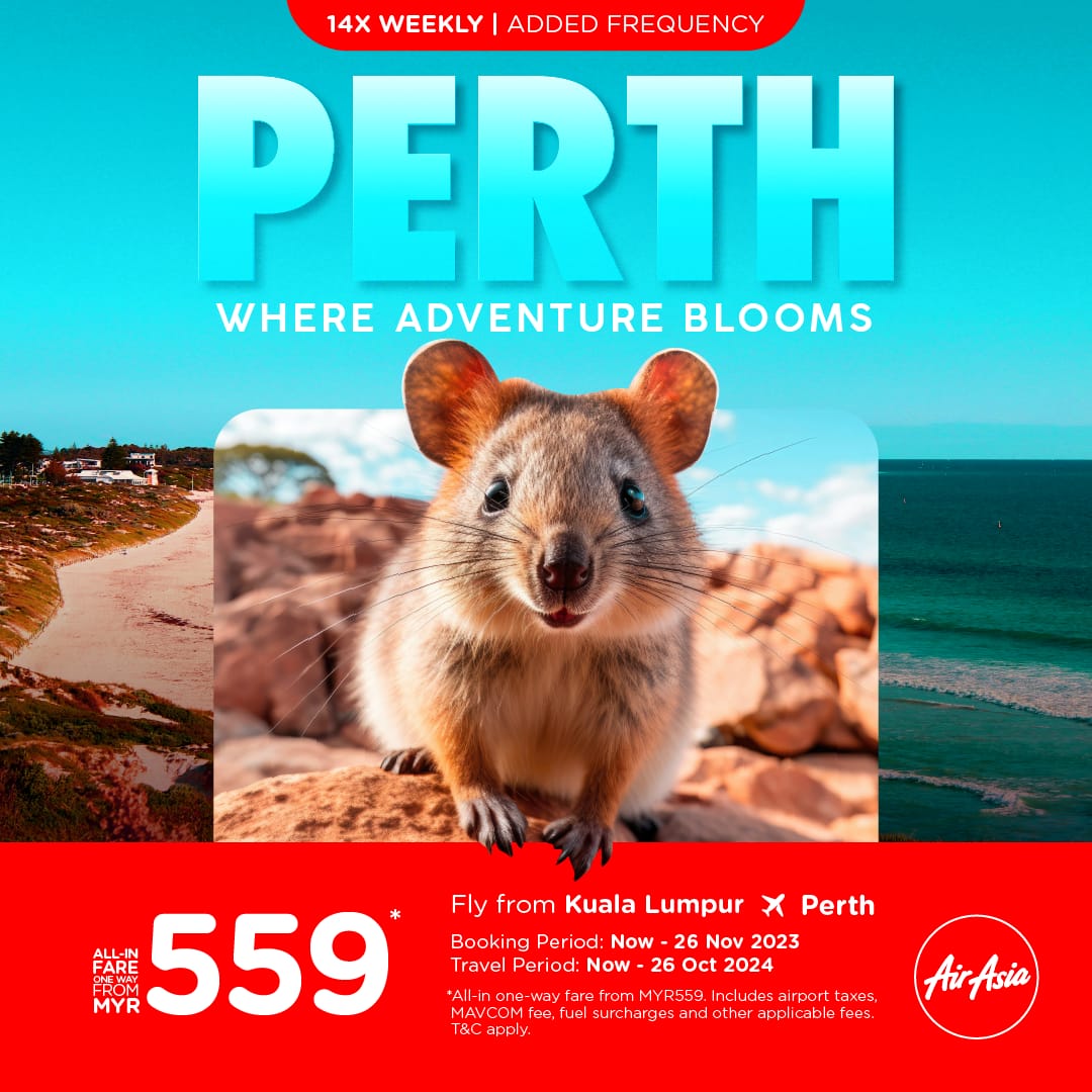 AirAsia Malaysia Announces Flights to Perth, Australia FlightChic